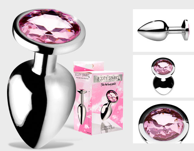Pink gem small anal plug