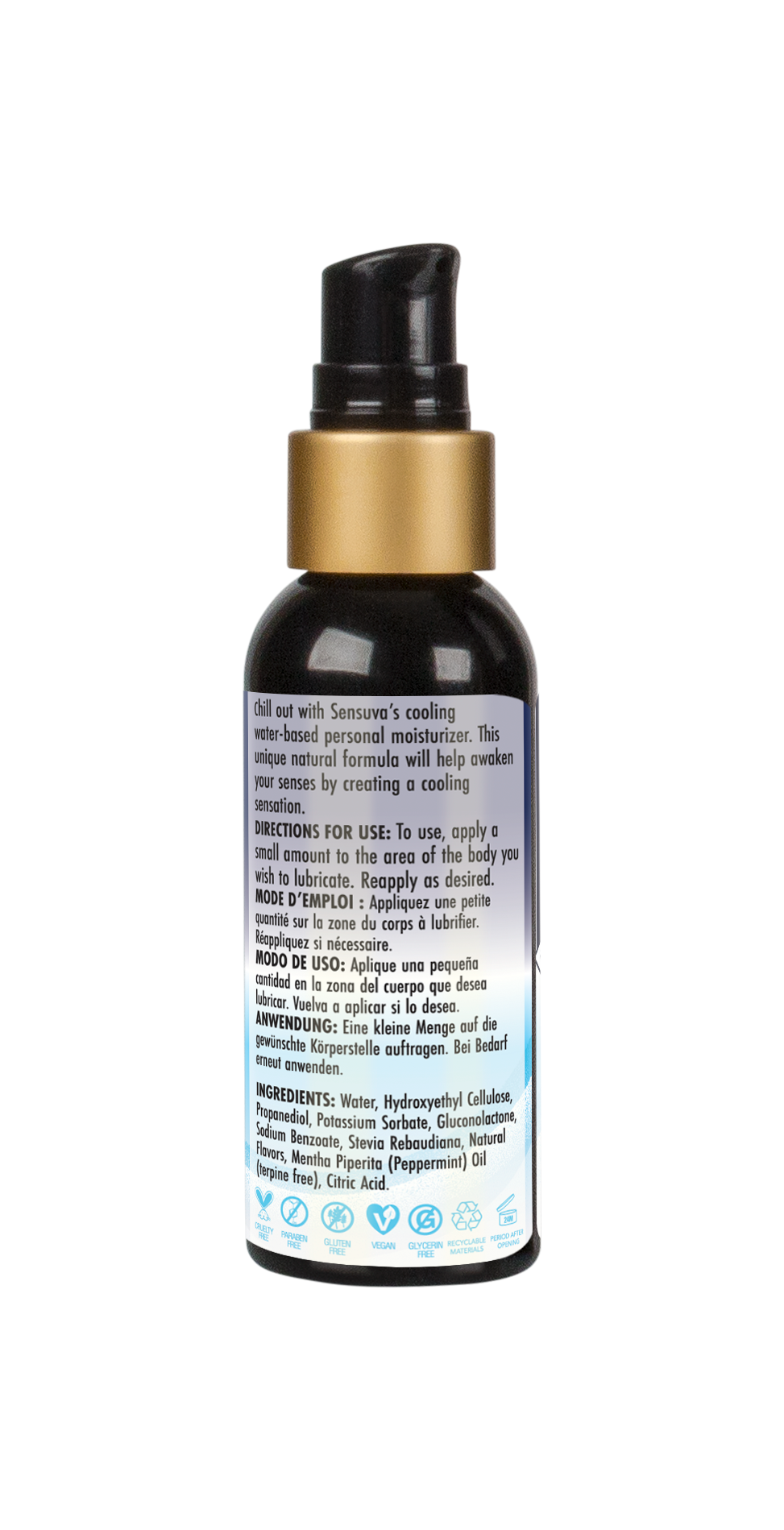 Sensuvia, Arctic Chill Cooling Water Based Personal Moisturizer