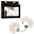 Ultra Fluffy Furry Handcuffs White by Calexotics