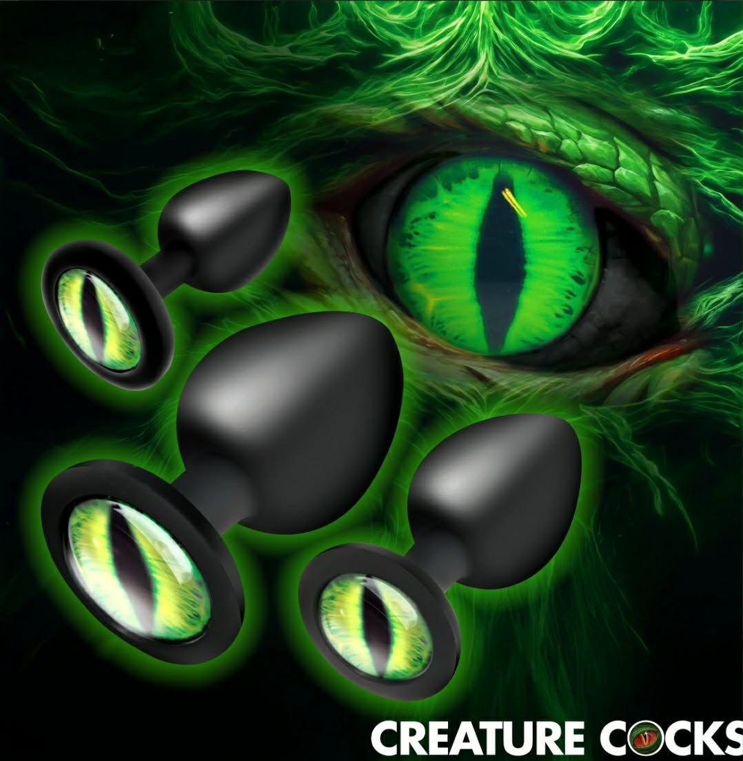 Creature Eyes Silicone Butt Plug Set by Creature Cocks 3pc