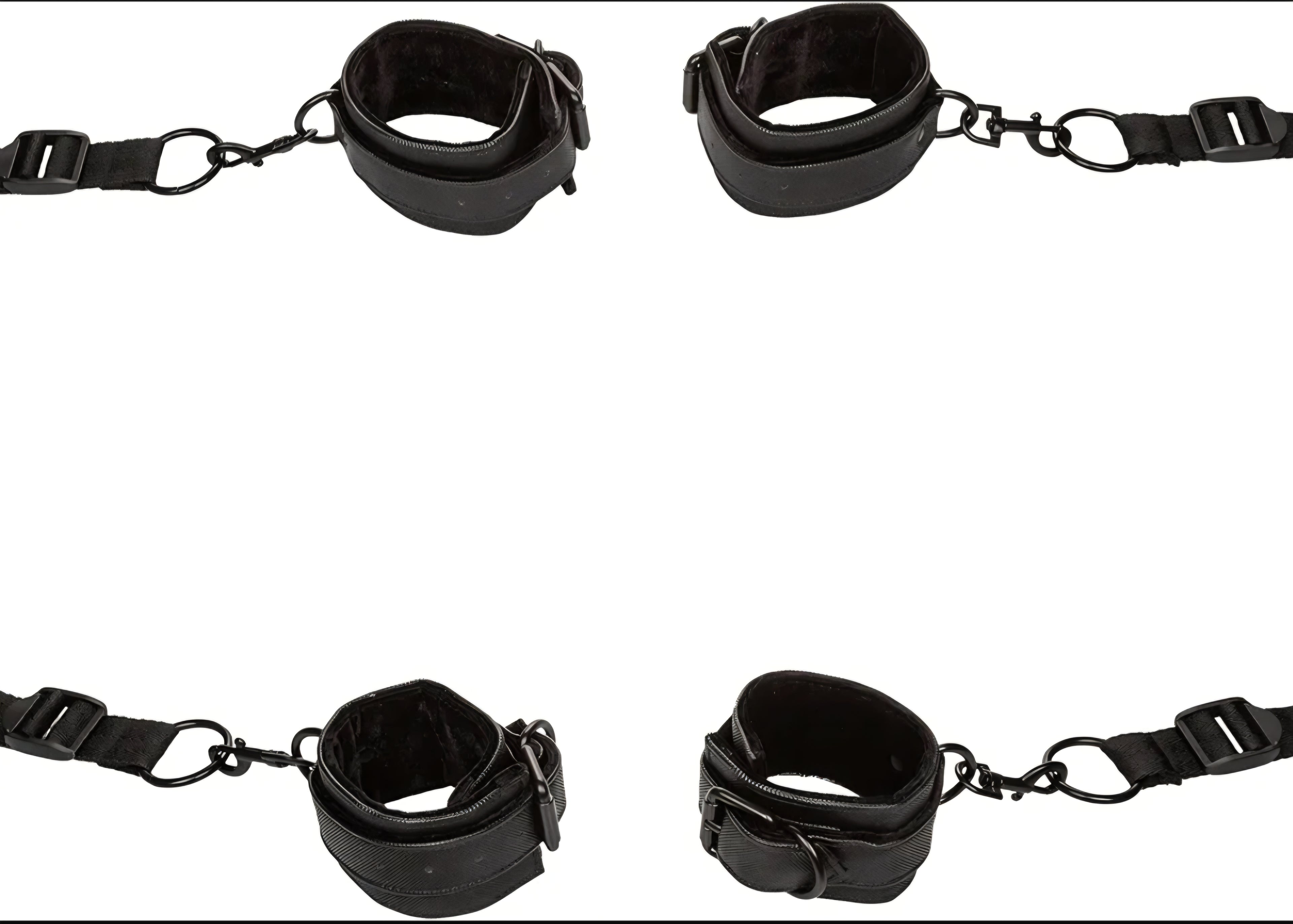 Bed Restraint Kit, Heavy Duty, Wrist & Ankle Cuffs, Fits Any Size Standard Bed by Calexotics