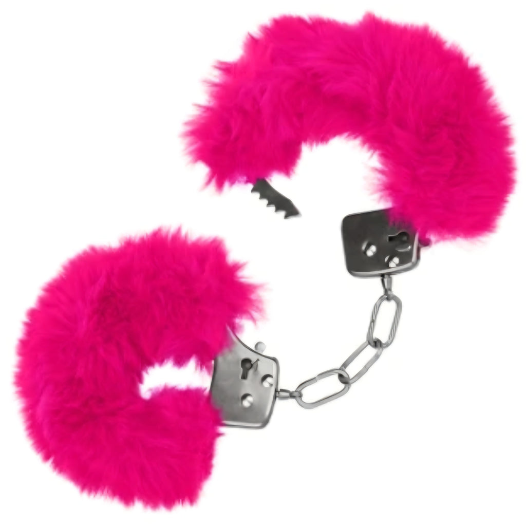 Ultra Fluffy Furry Handcuffs Pink by Calexotics