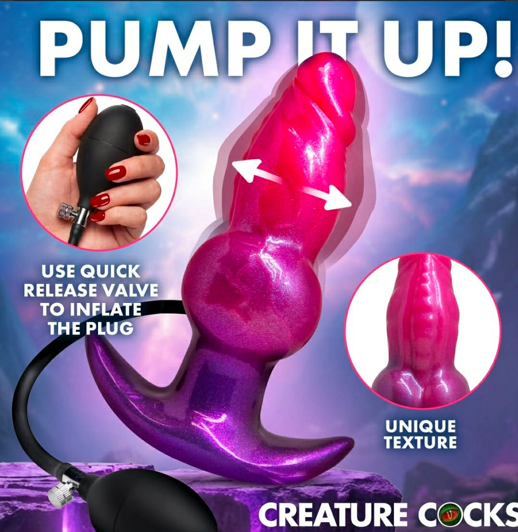 Astro Inflatable Silicone Anal plug by Creature Cocks