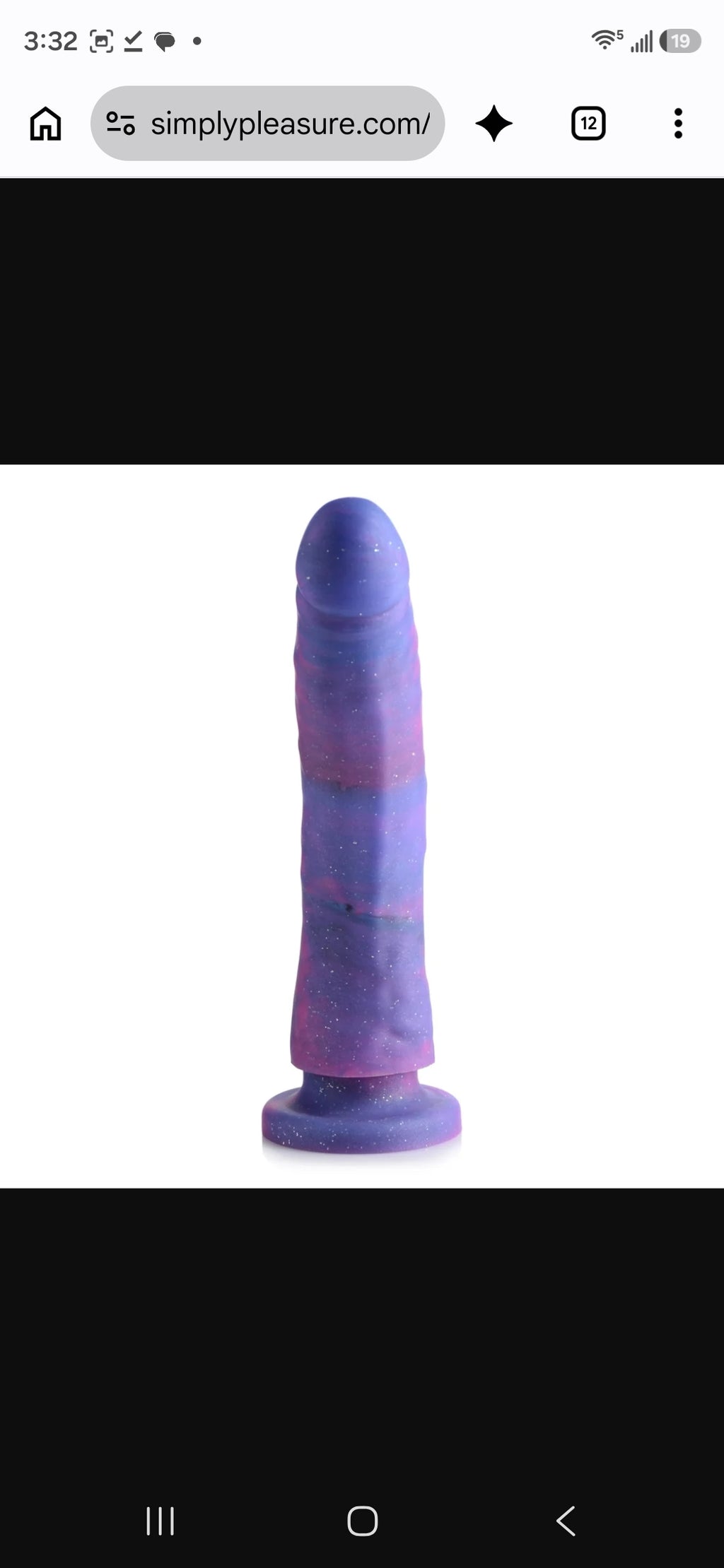 Magic Stick 8.2 Glitter Silicone Dildo