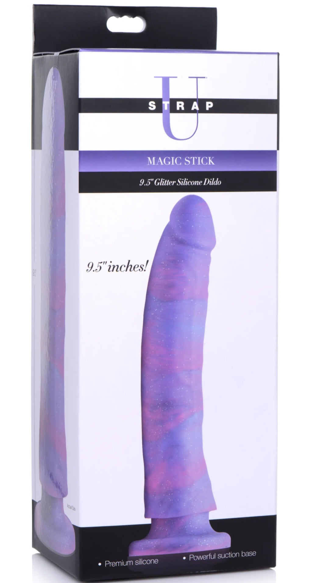 Magic Stick 9.5" Glitter Silicone Dildo
