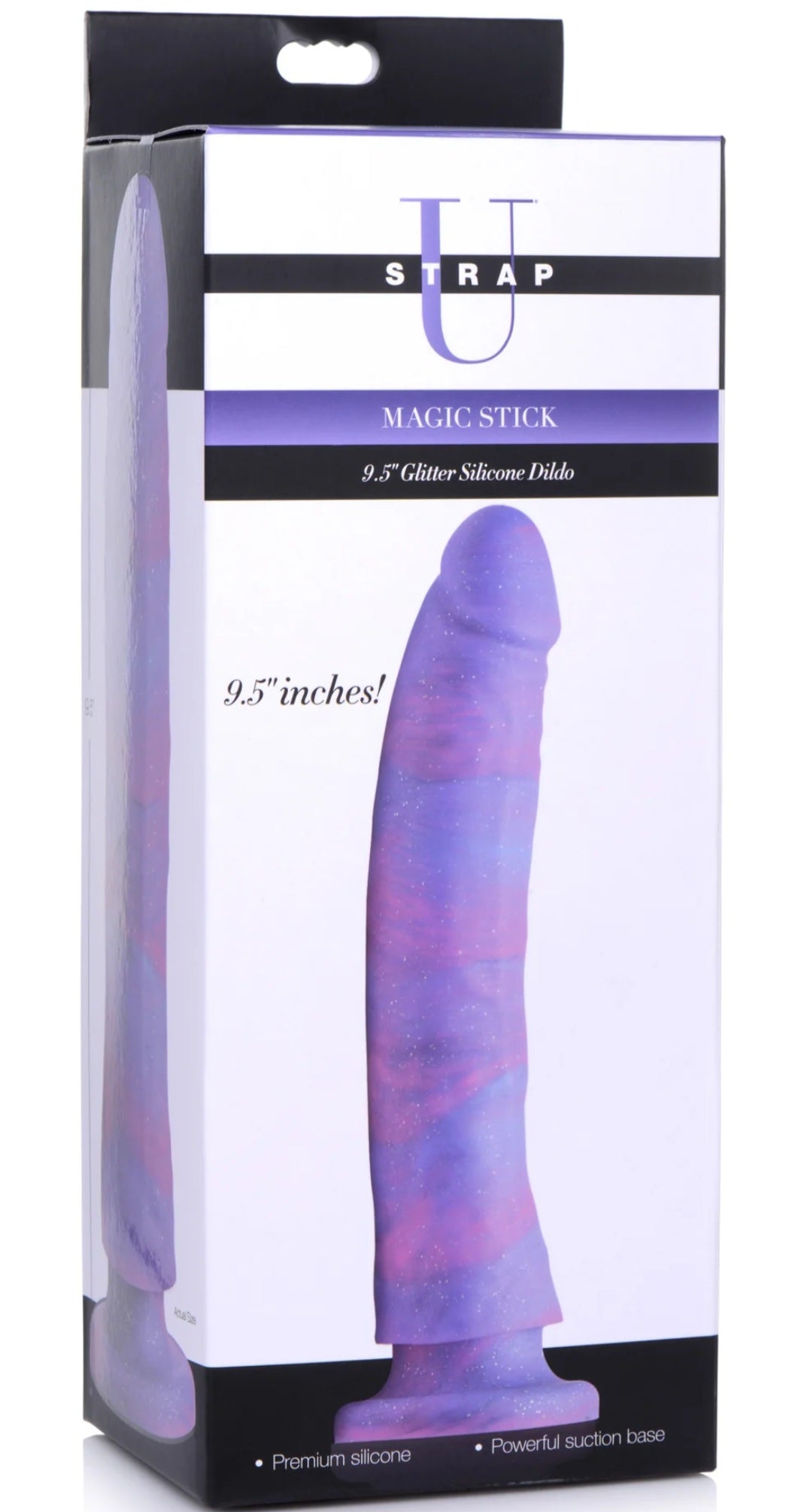 Magic Stick 9.5" Glitter Silicone Dildo