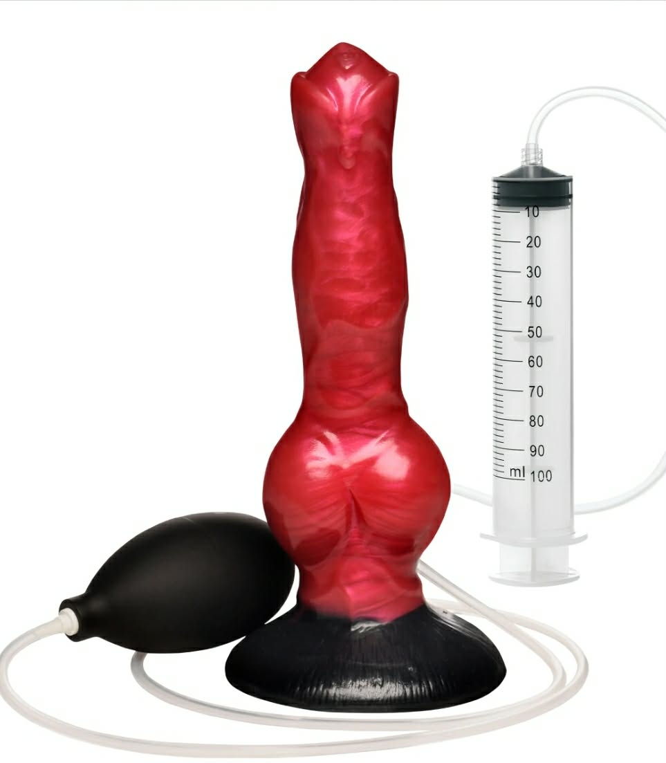 Hell-Hound Squirting Silicone Dildo