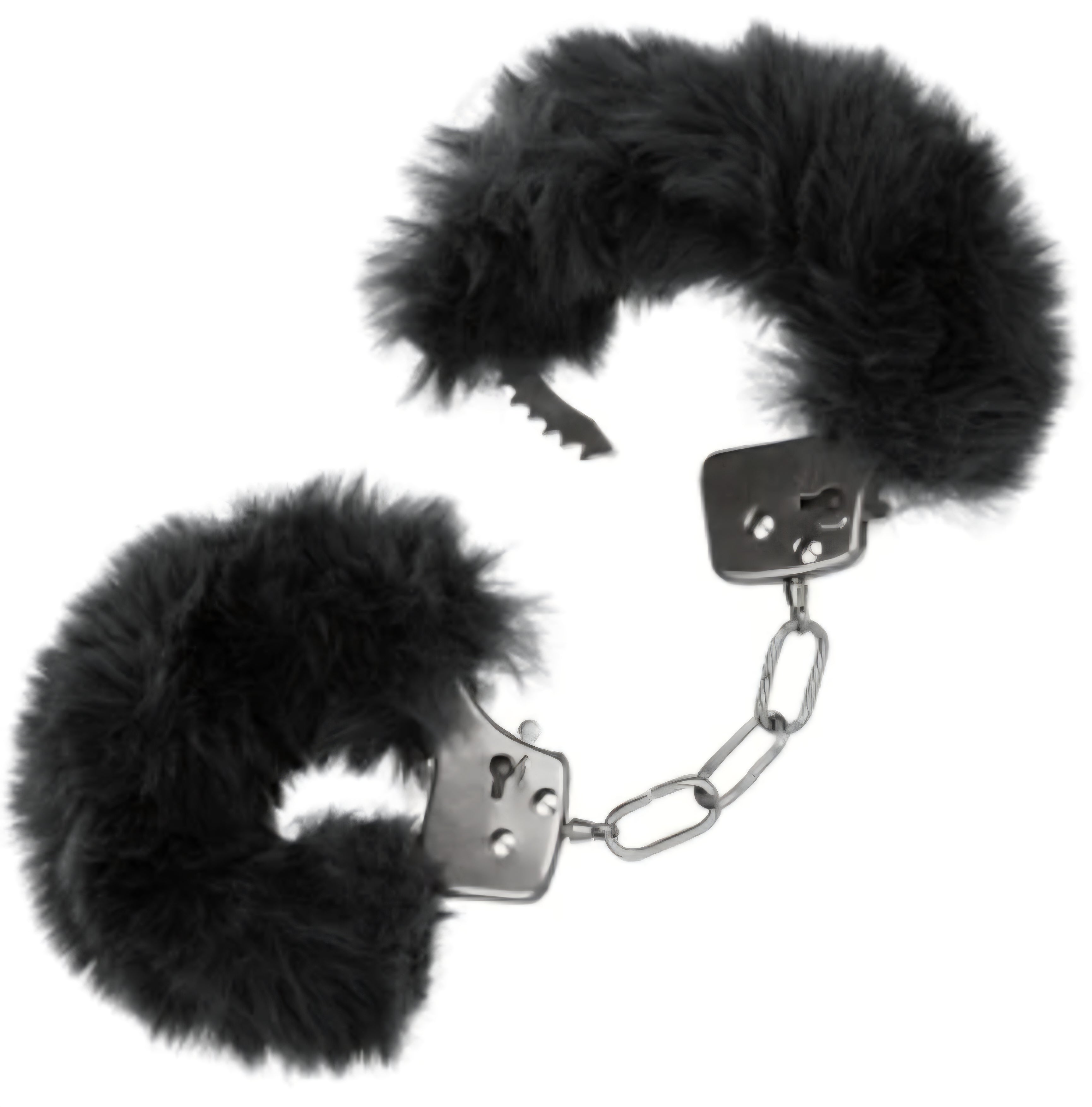 Ultra Fluffy Furry Handcuffs Black by Calexotics