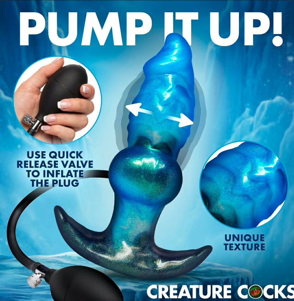 Creature Cocks Blizzard Inflatable Silicone Anal Plug