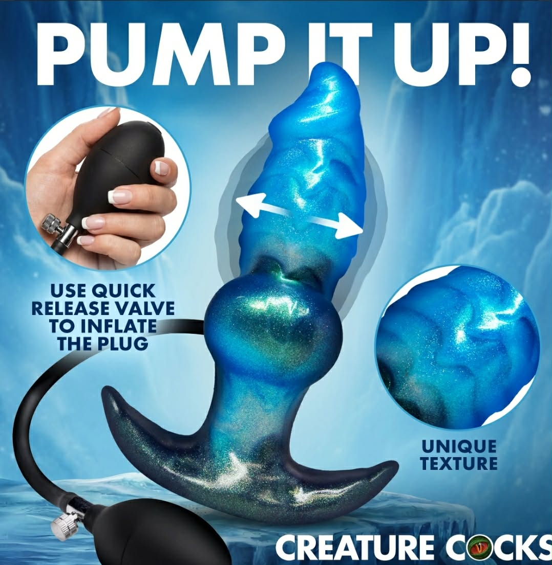 Creature Cocks Blizzard Inflatable Silicone Anal Plug