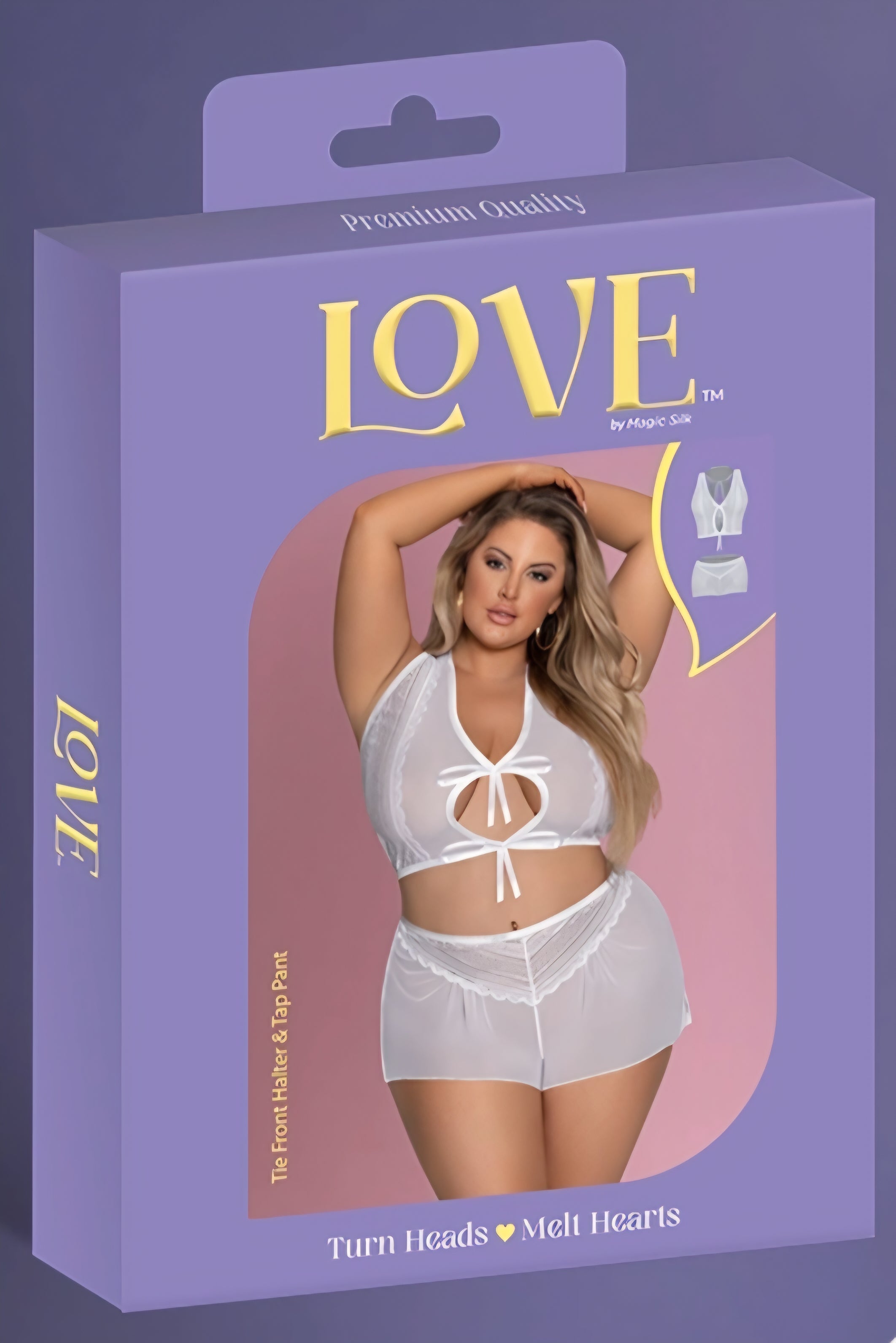 Love Tie Front Halter & Tap Pant