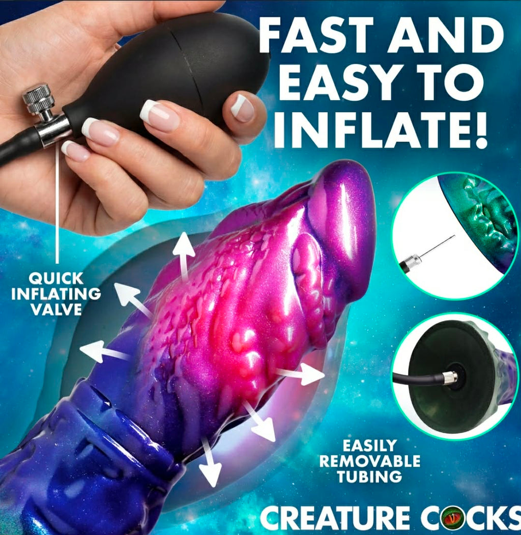 Gorge Inflatable Silicone Dildo