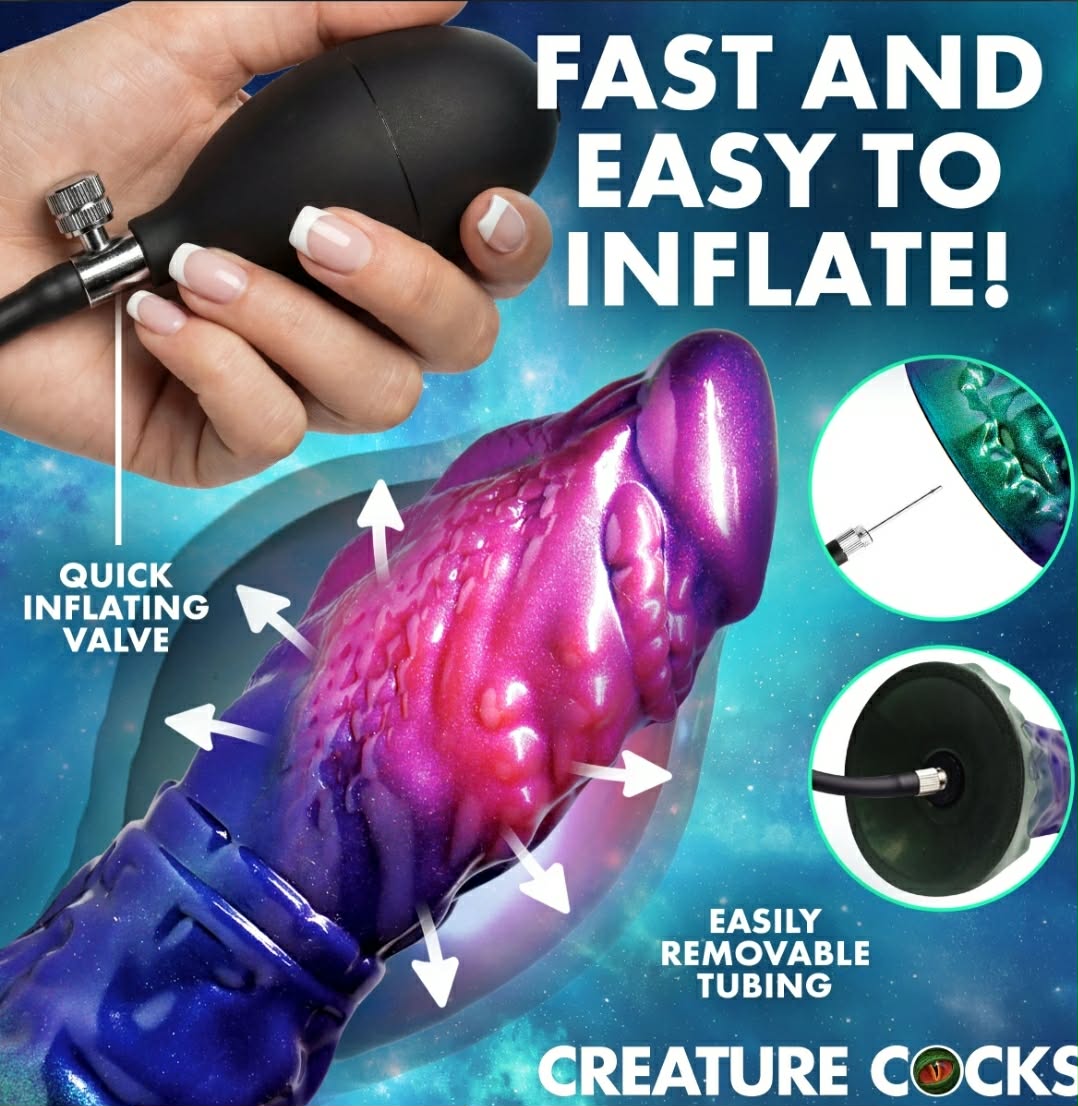 Gorge Inflatable Silicone Dildo