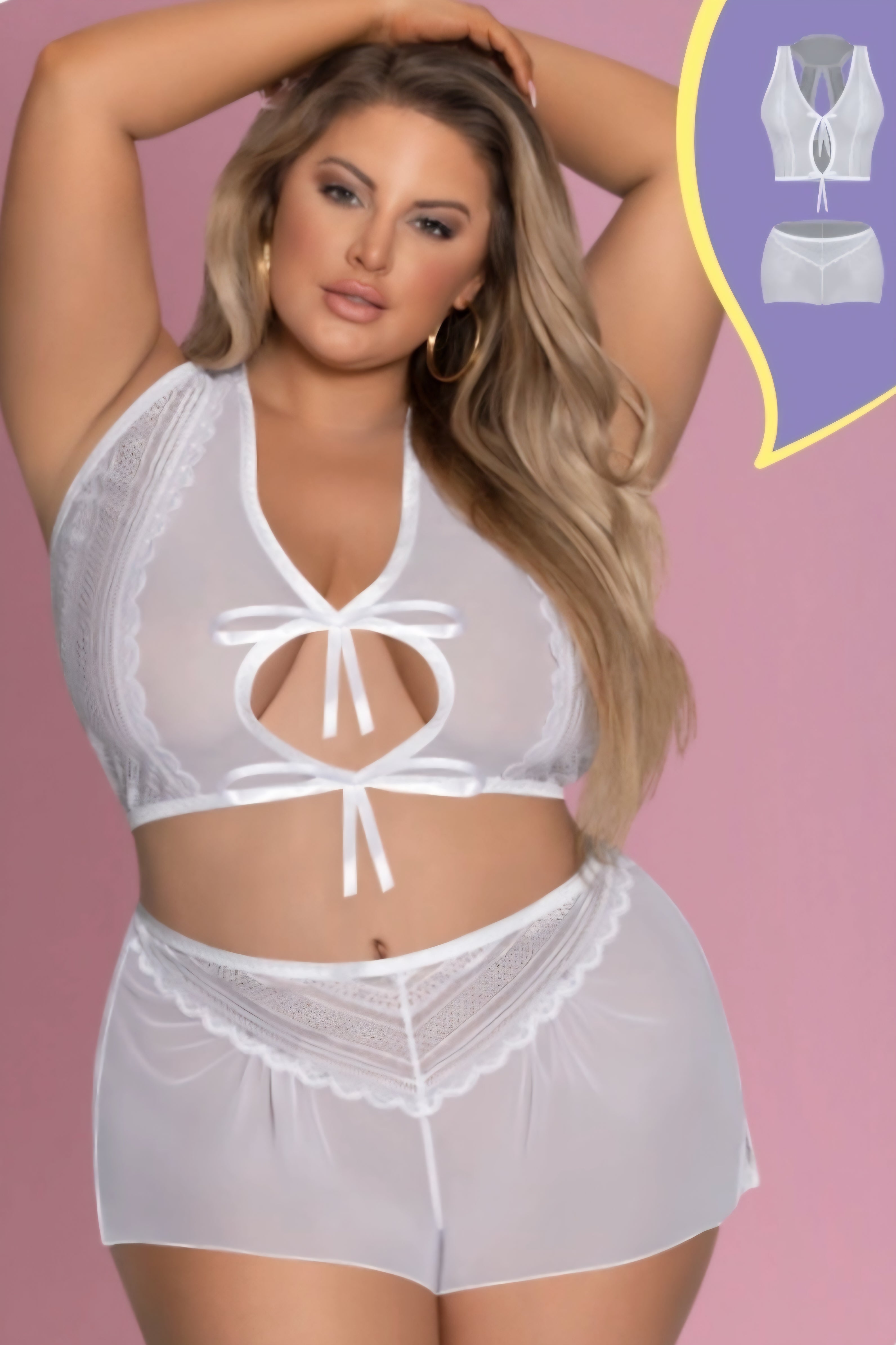 Love Tie Front Halter & Tap Pant