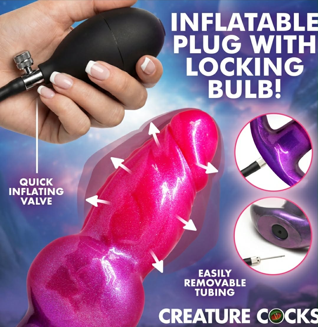 Astro Inflatable Silicone Anal plug by Creature Cocks
