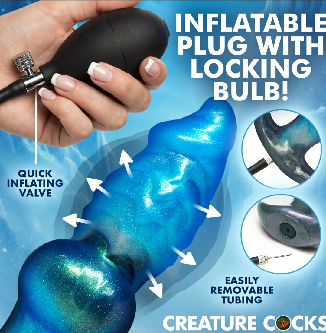 Creature Cocks Blizzard Inflatable Silicone Anal Plug