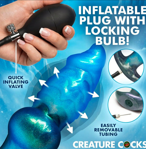 Creature Cocks Blizzard Inflatable Silicone Anal Plug