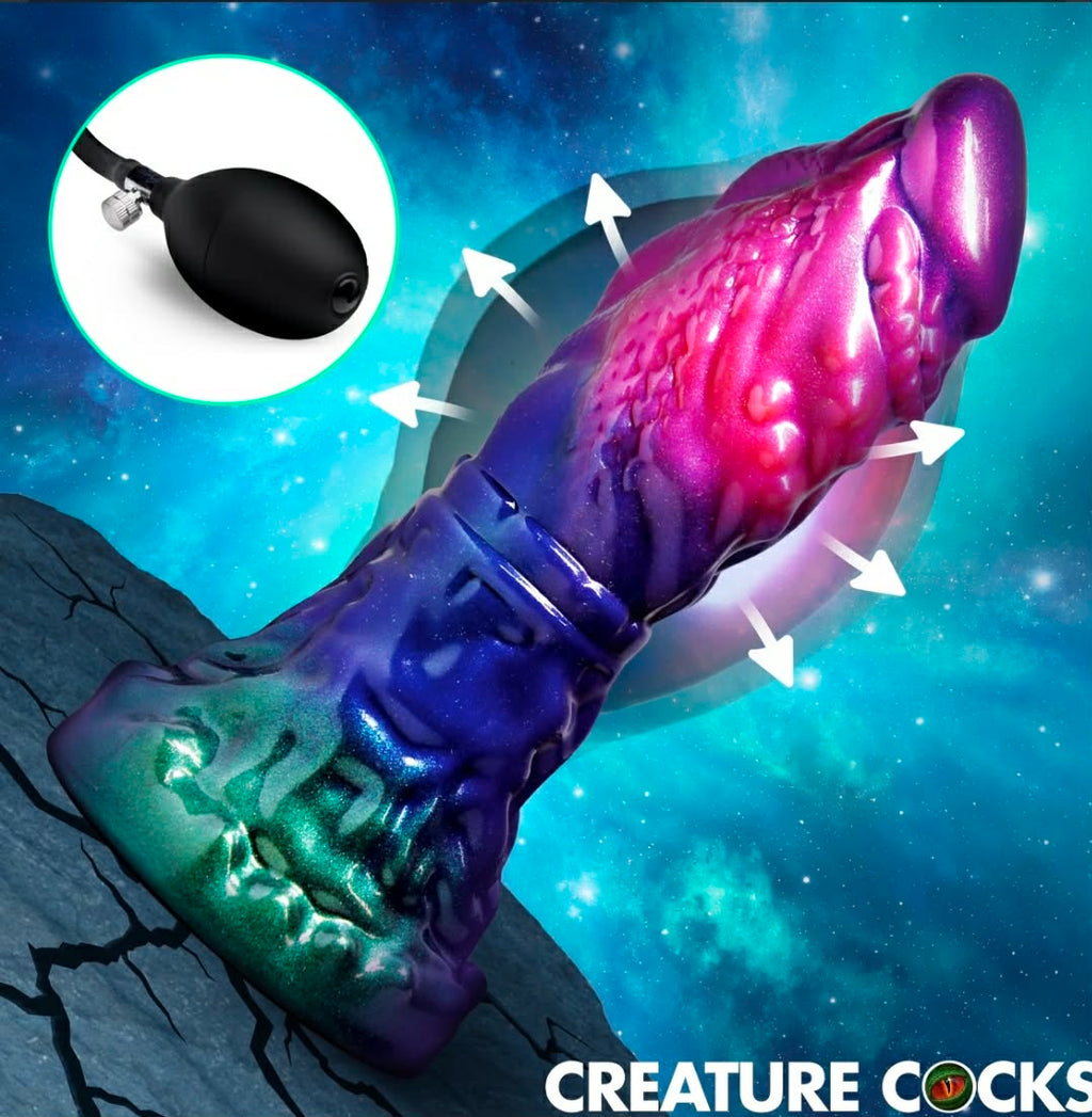 Gorge Inflatable Silicone Dildo