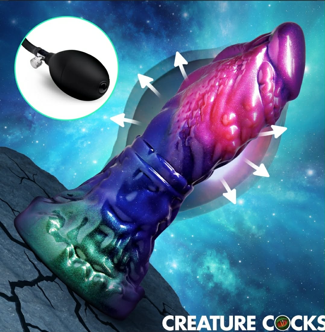 Gorge Inflatable Silicone Dildo