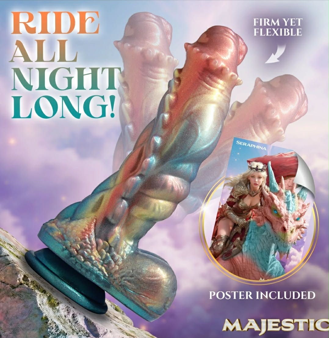 Majestic Seraphina Dragon Silicone Dildo by Creature Cocks