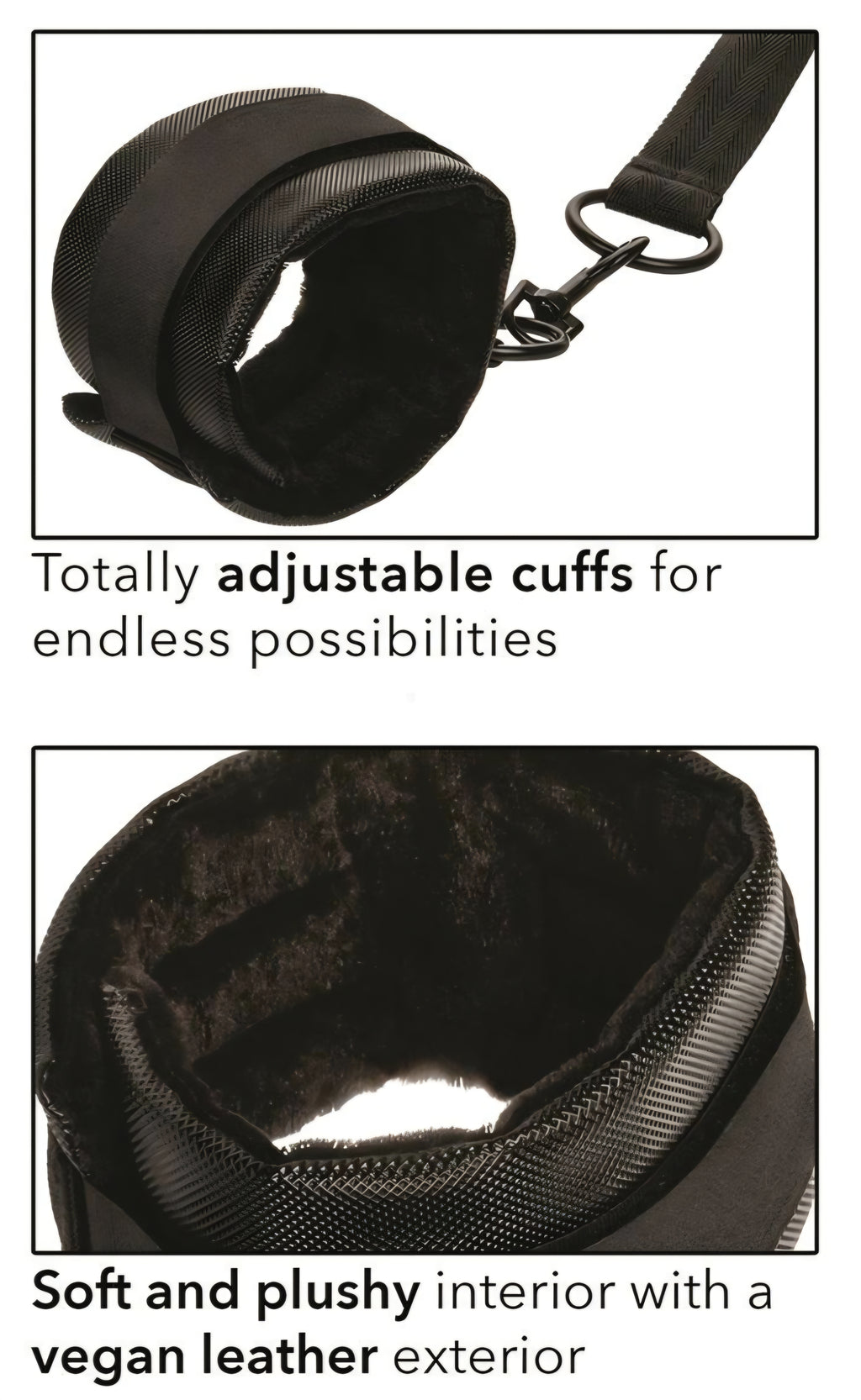 Bed Restraint Kit, Heavy Duty, Wrist & Ankle Cuffs, Fits Any Size Standard Bed by Calexotics