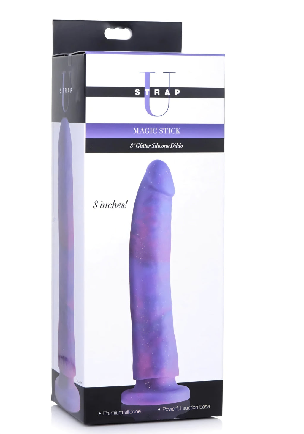 Magic Stick 8.2 Glitter Silicone Dildo