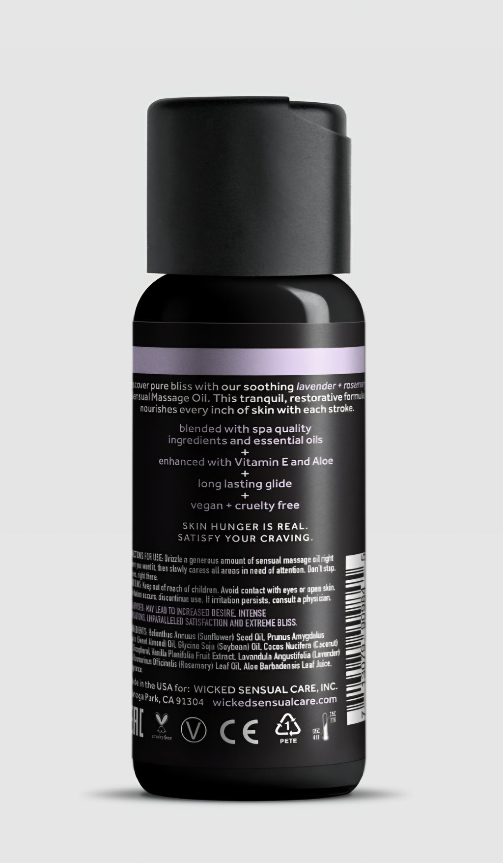 Wicked Lavender + Rosemary Sensual Massage Oil 4.0oz