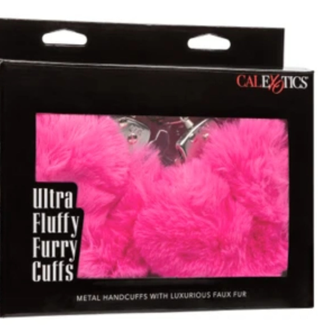 Ultra Fluffy Furry Handcuffs Pink by Calexotics