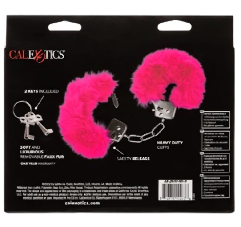 Ultra Fluffy Furry Handcuffs Pink by Calexotics