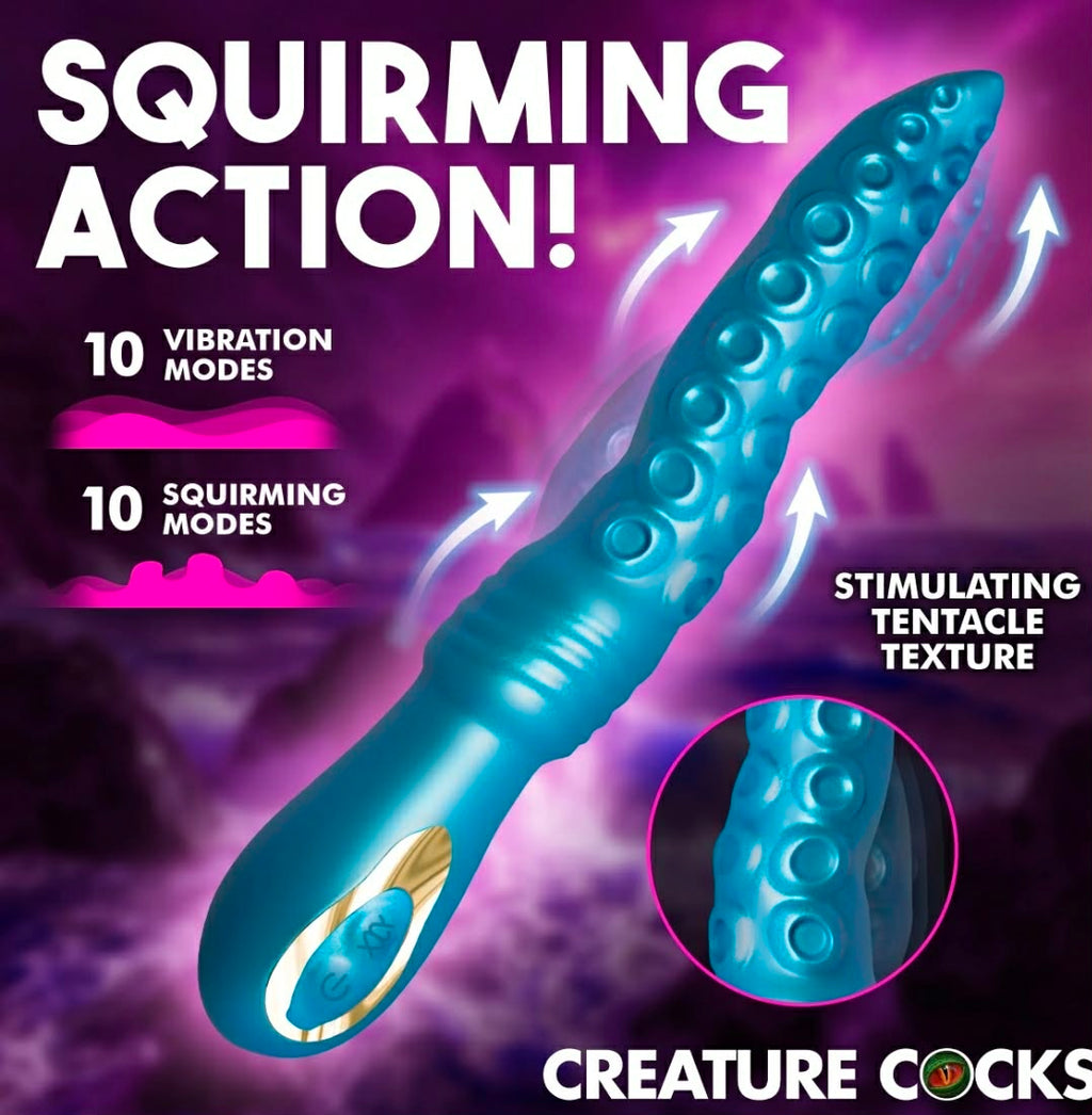 Tenta-Squirm Squirming Silicone Vibrator