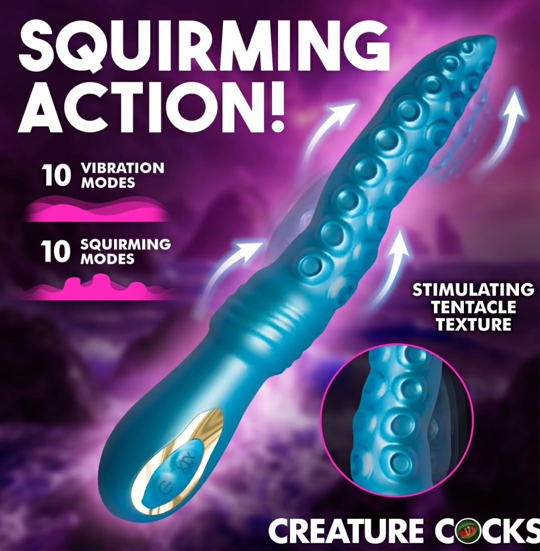 Tenta-Squirm Squirming Silicone Vibrator