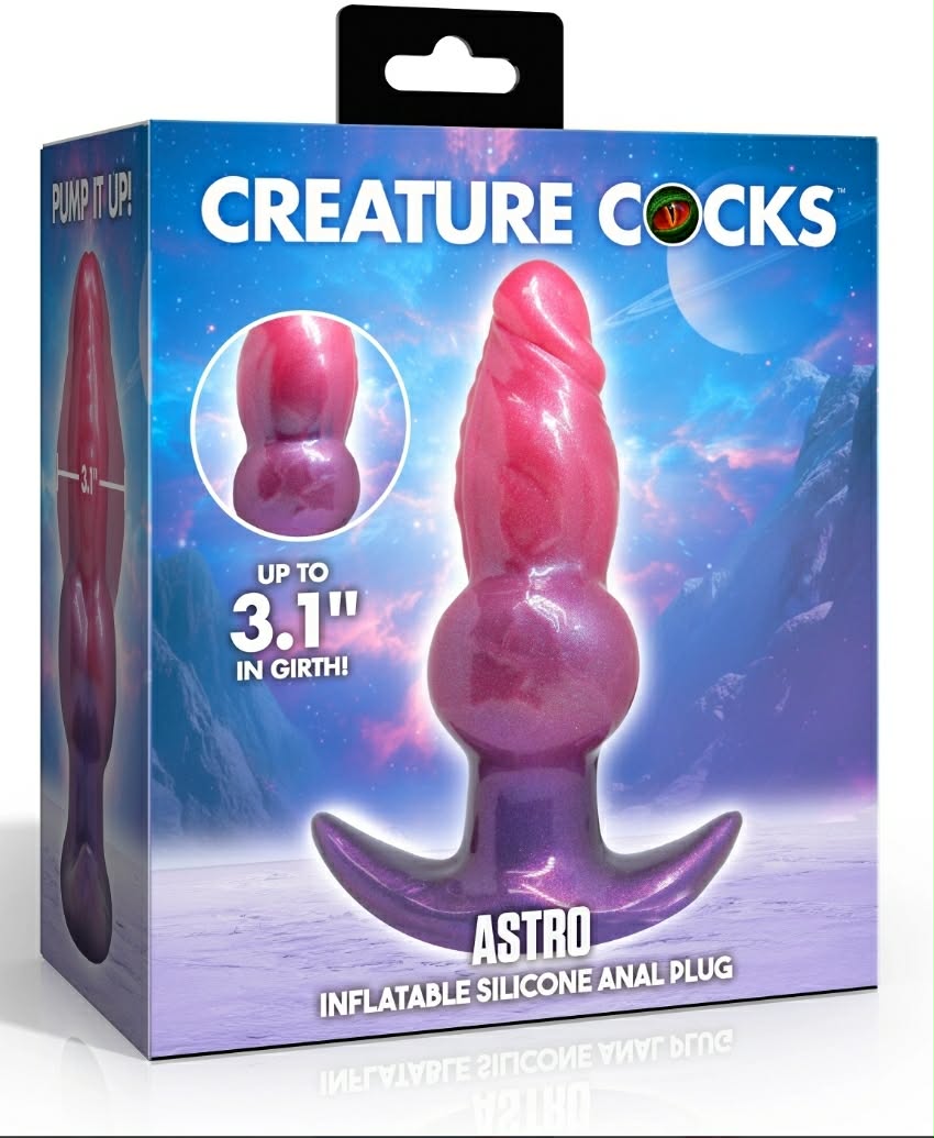 Astro Inflatable Silicone Anal plug by Creature Cocks