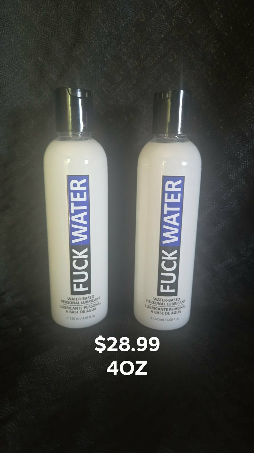 Fuck Water H2O, Creamy Water Based Personal Lubricant 2oz, 4oz & 8oz