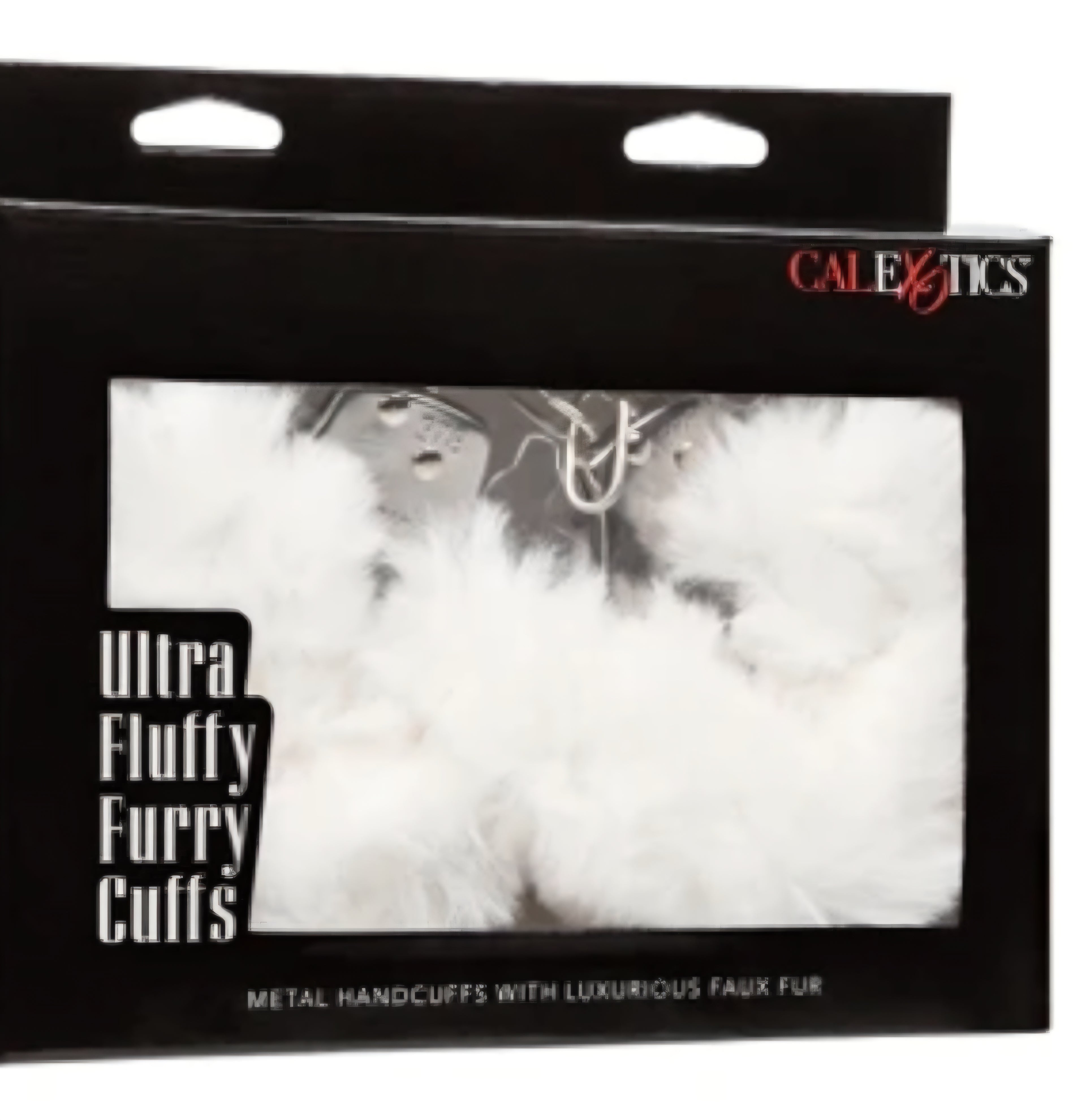 Ultra Fluffy Furry Handcuffs White by Calexotics
