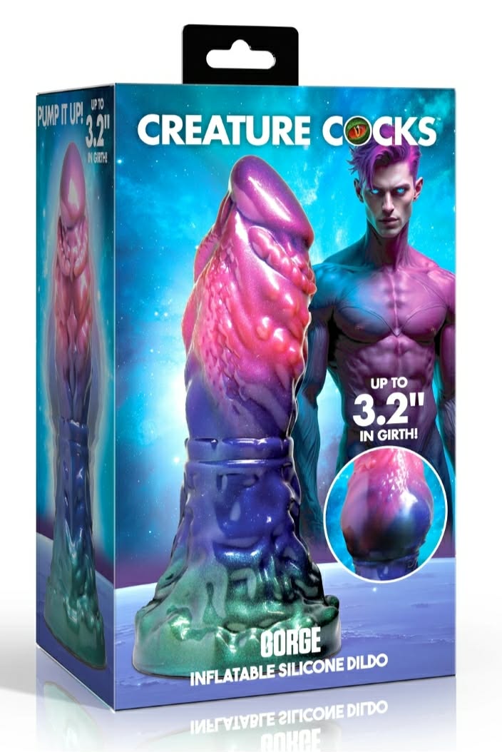 Gorge Inflatable Silicone Dildo