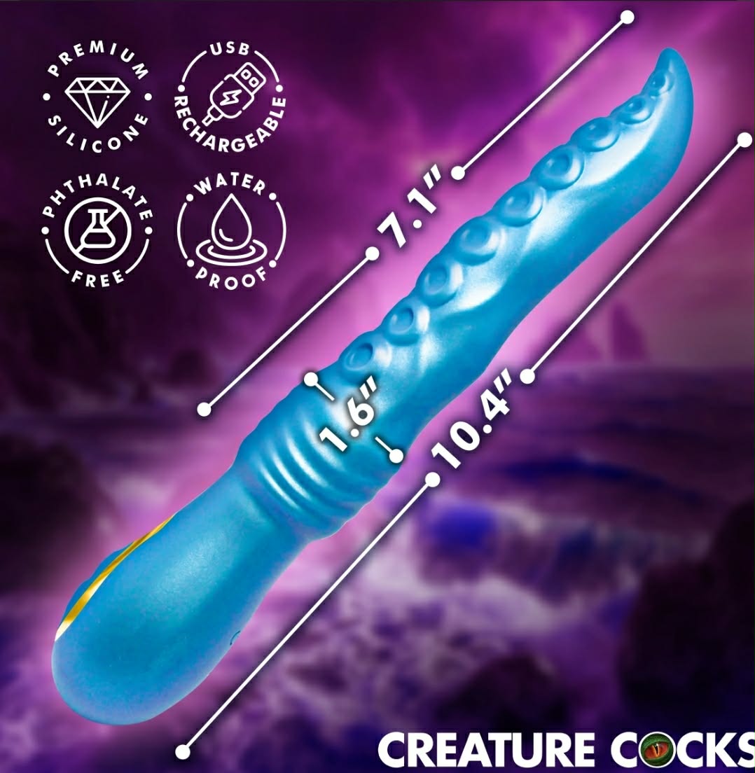 Tenta-Squirm Squirming Silicone Vibrator