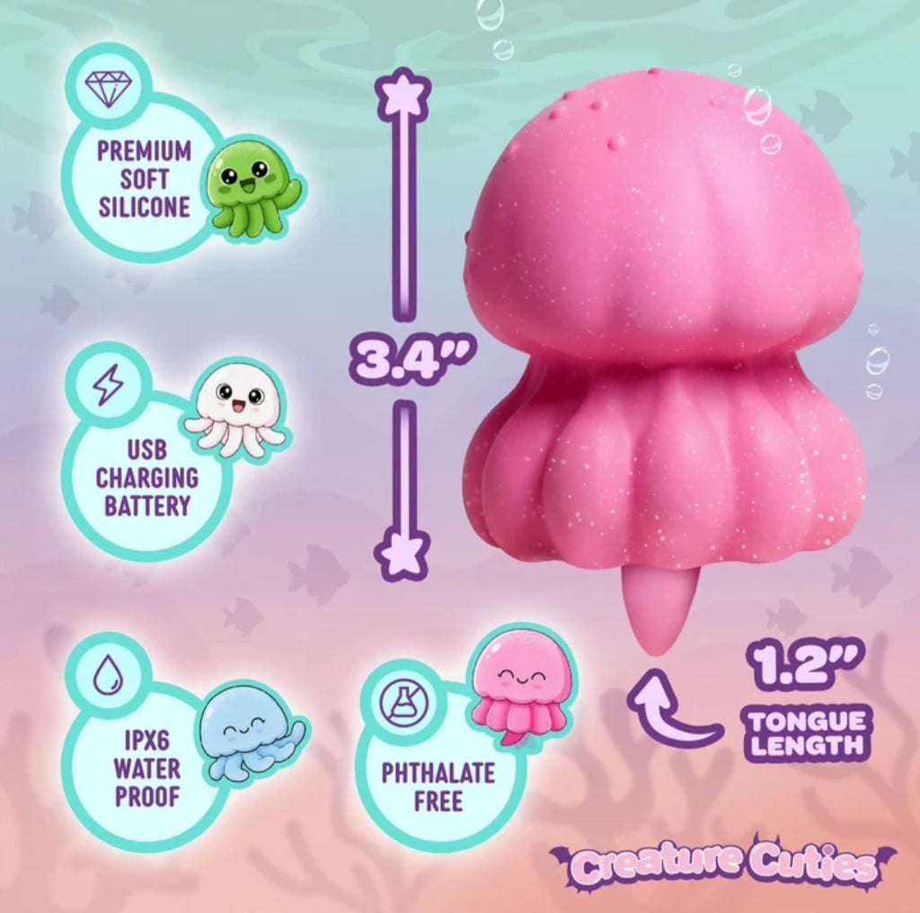 Glow Jelly Licking & Vibrating Stimulator Creature Cuties, Creature Cocks by XR
