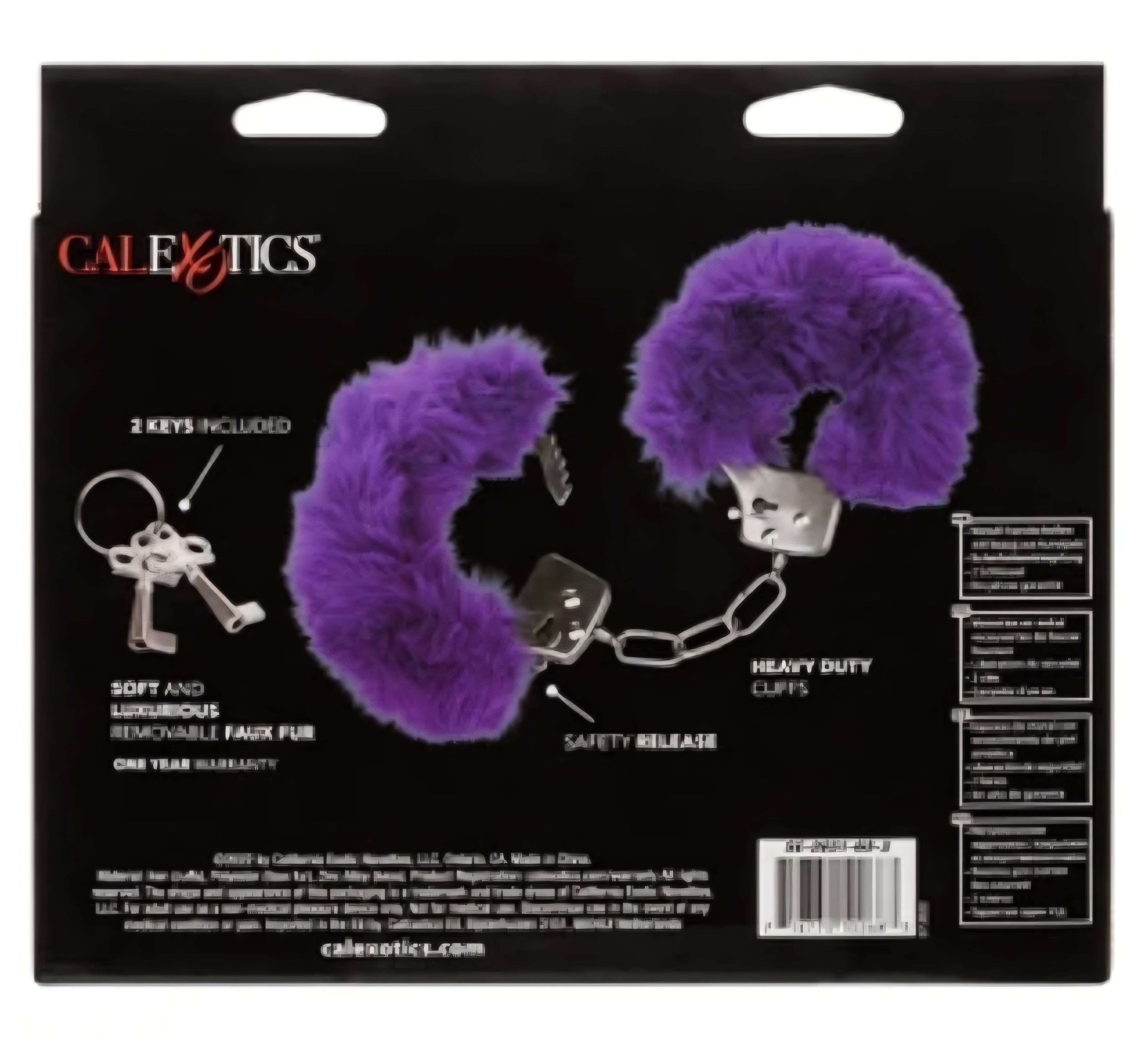 Ultra Fluffy Furry Handcuffs Purple by Calexotics