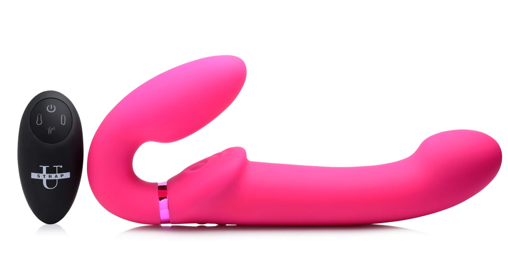 10X Envoke Ergo-Fit Inflatable & Vibrating Strapless Strap-On