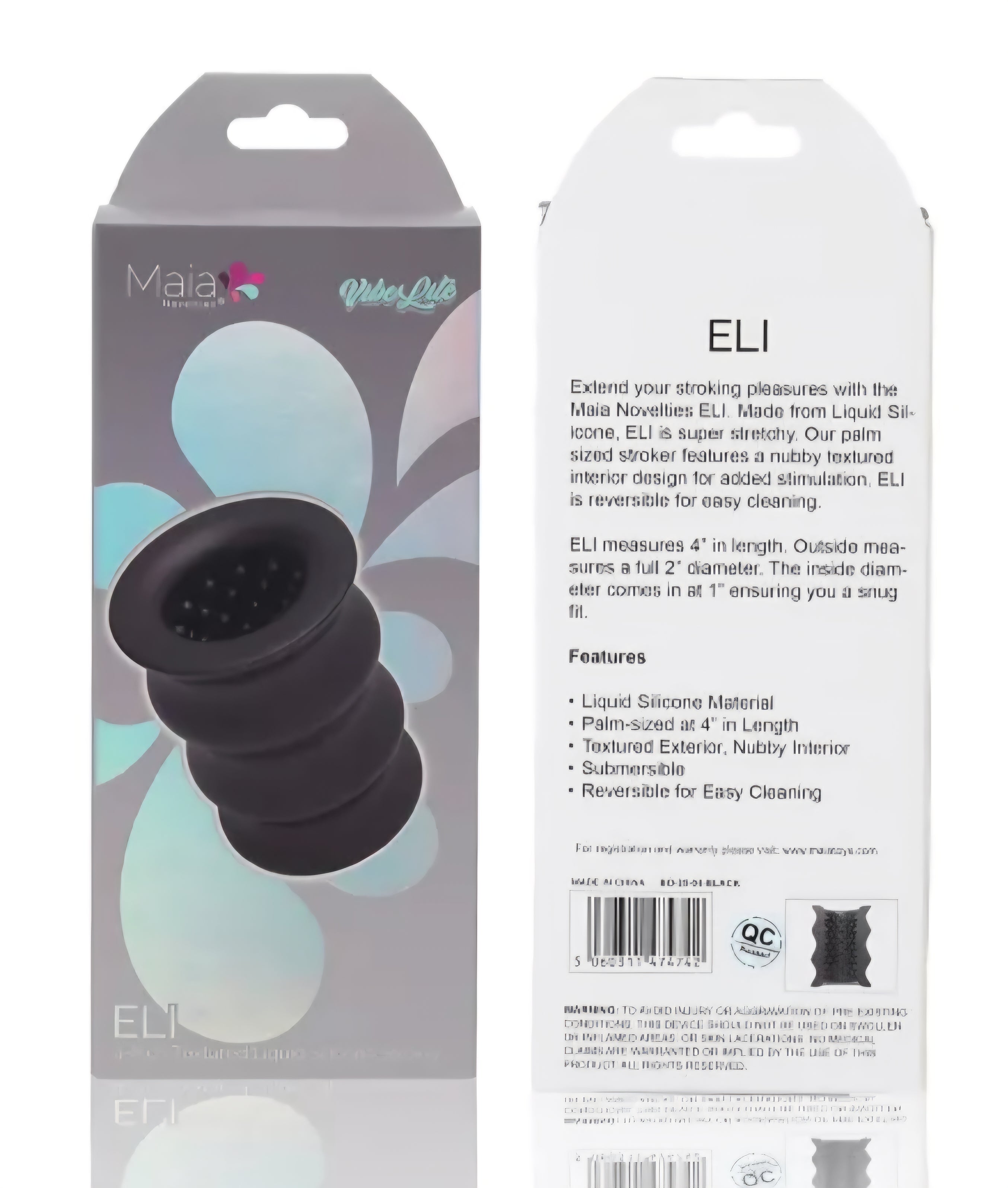 Liquid Silicone Textured Stroker 4-Inch