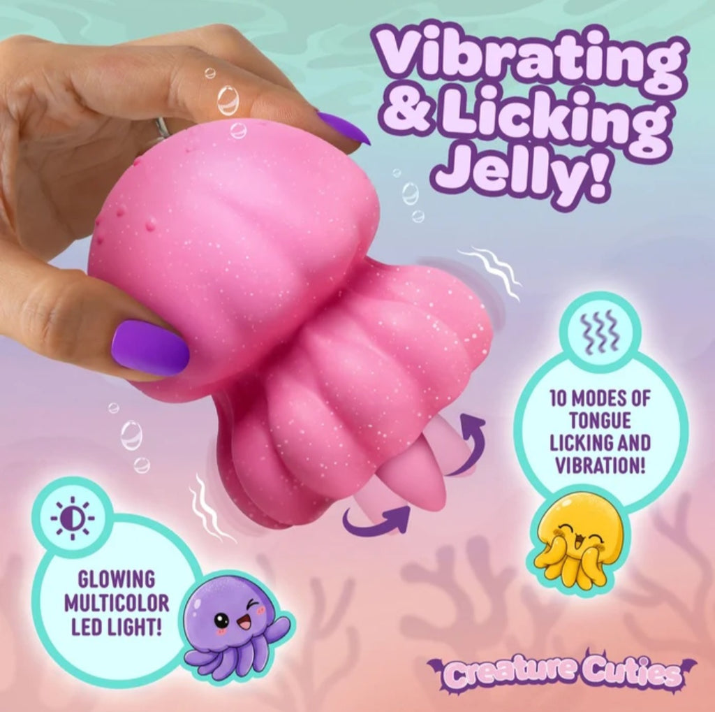 Glow Jelly Licking & Vibrating Stimulator Creature Cuties, Creature Cocks by XR