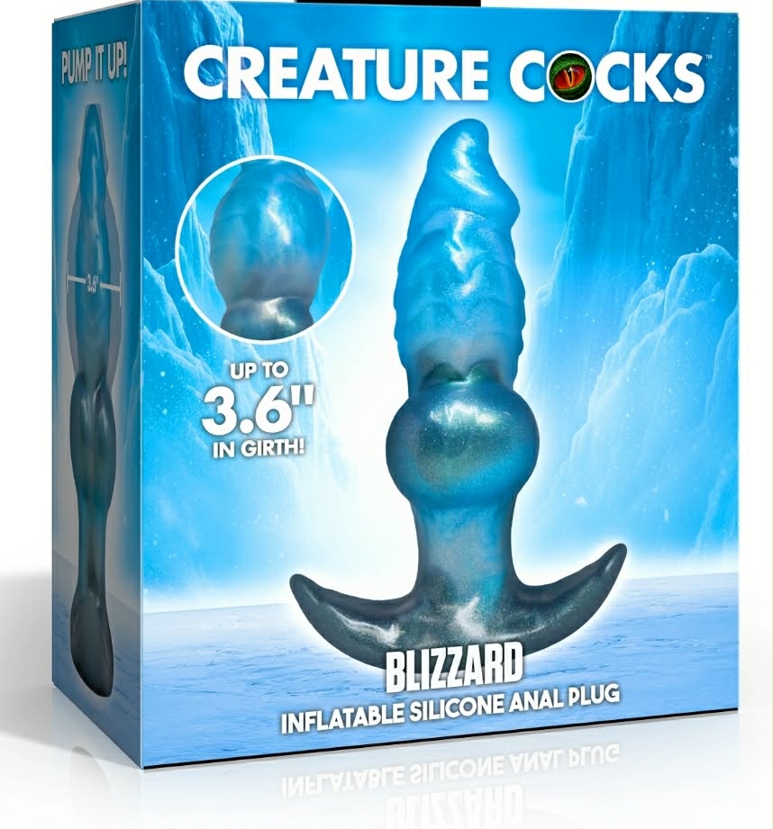 Creature Cocks Blizzard Inflatable Silicone Anal Plug