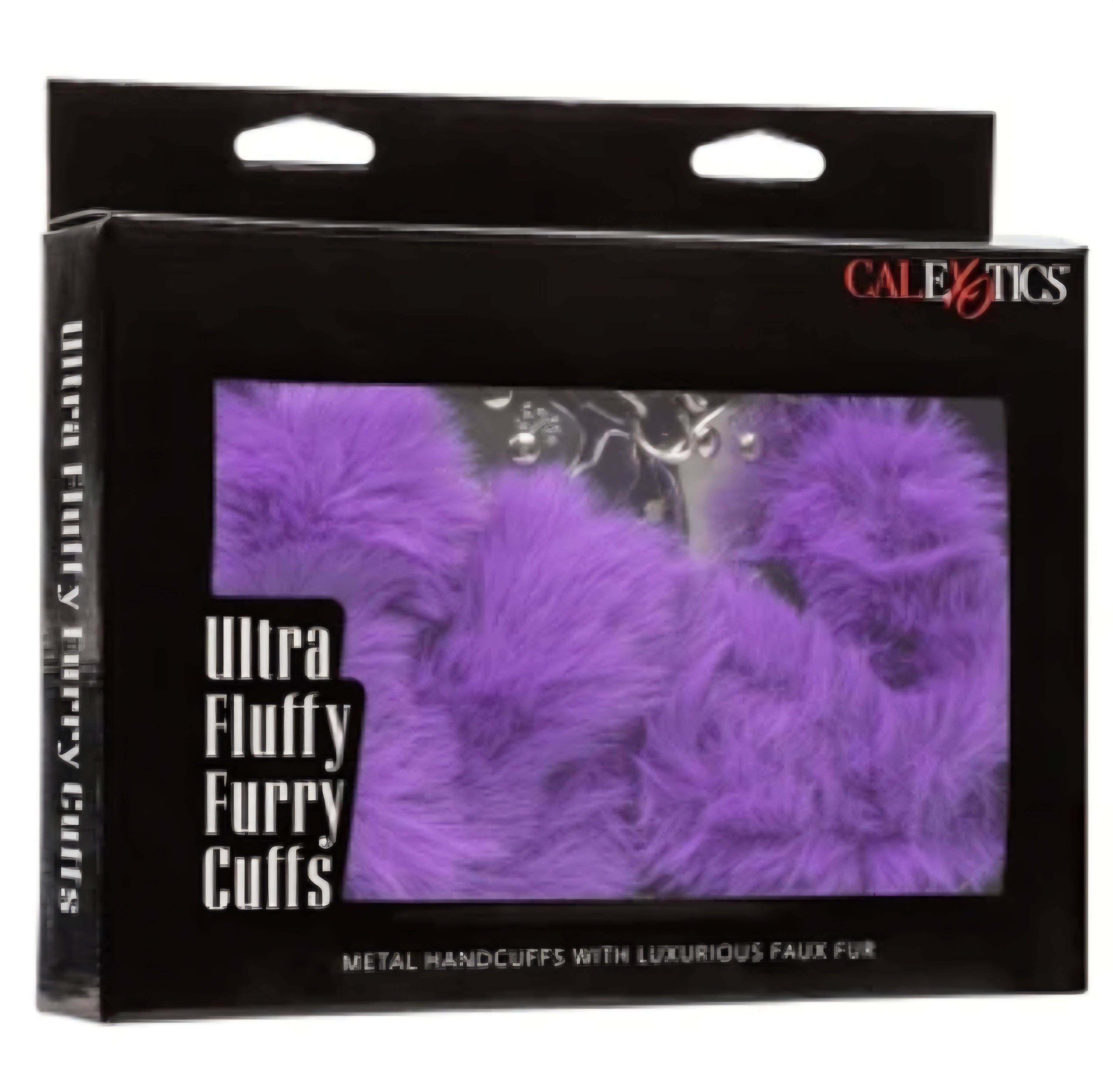 Ultra Fluffy Furry Handcuffs Purple by Calexotics