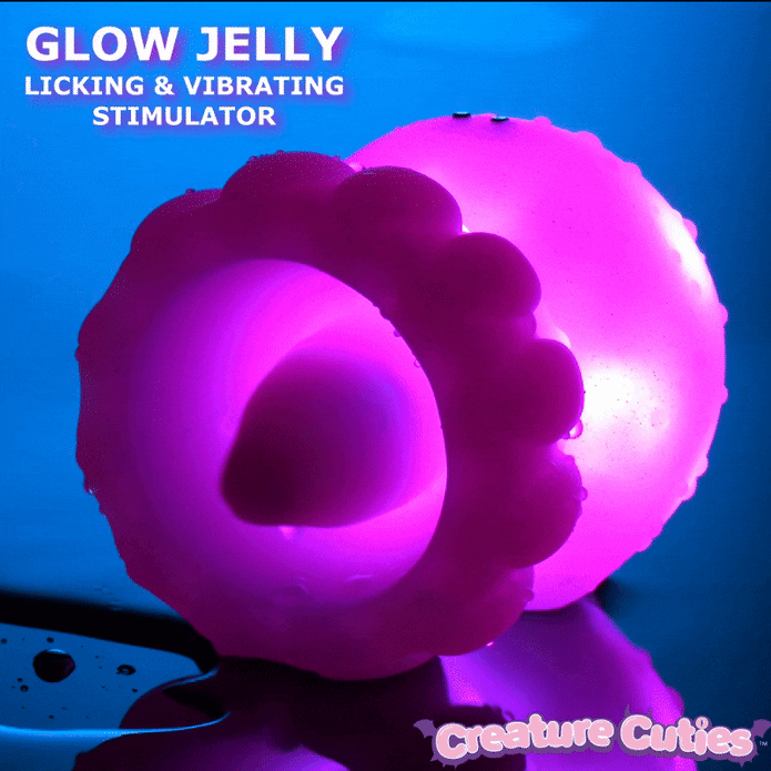 Glow Jelly Licking & Vibrating Stimulator Creature Cuties, Creature Cocks by XR