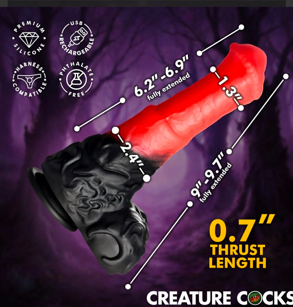 Ultimate Centaur Thrusting &Vibrating Silicone Dildo by Creature Cocks