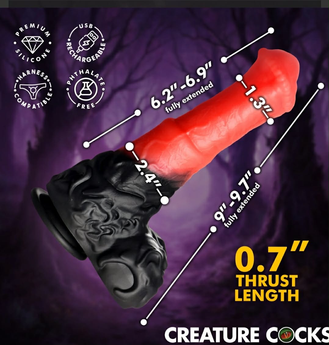 Ultimate Centaur Thrusting &Vibrating Silicone Dildo by Creature Cocks
