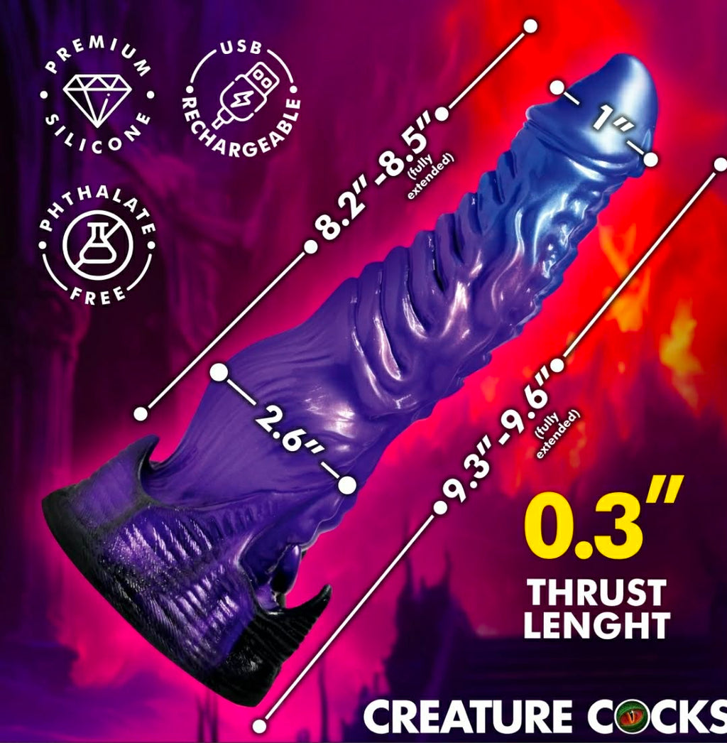 Diabolos Thrusting & Vibrating Dildo