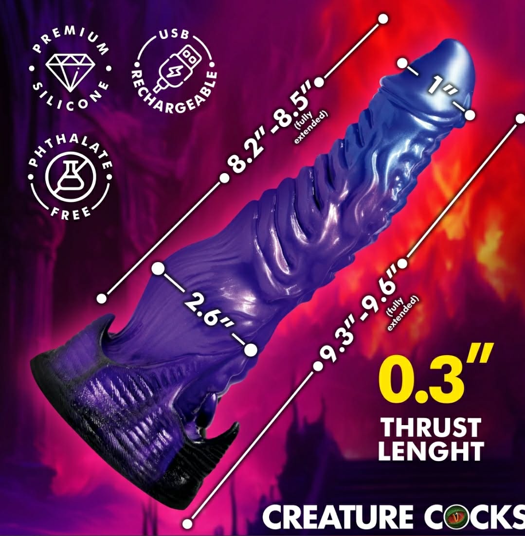 Diabolos Thrusting & Vibrating Dildo
