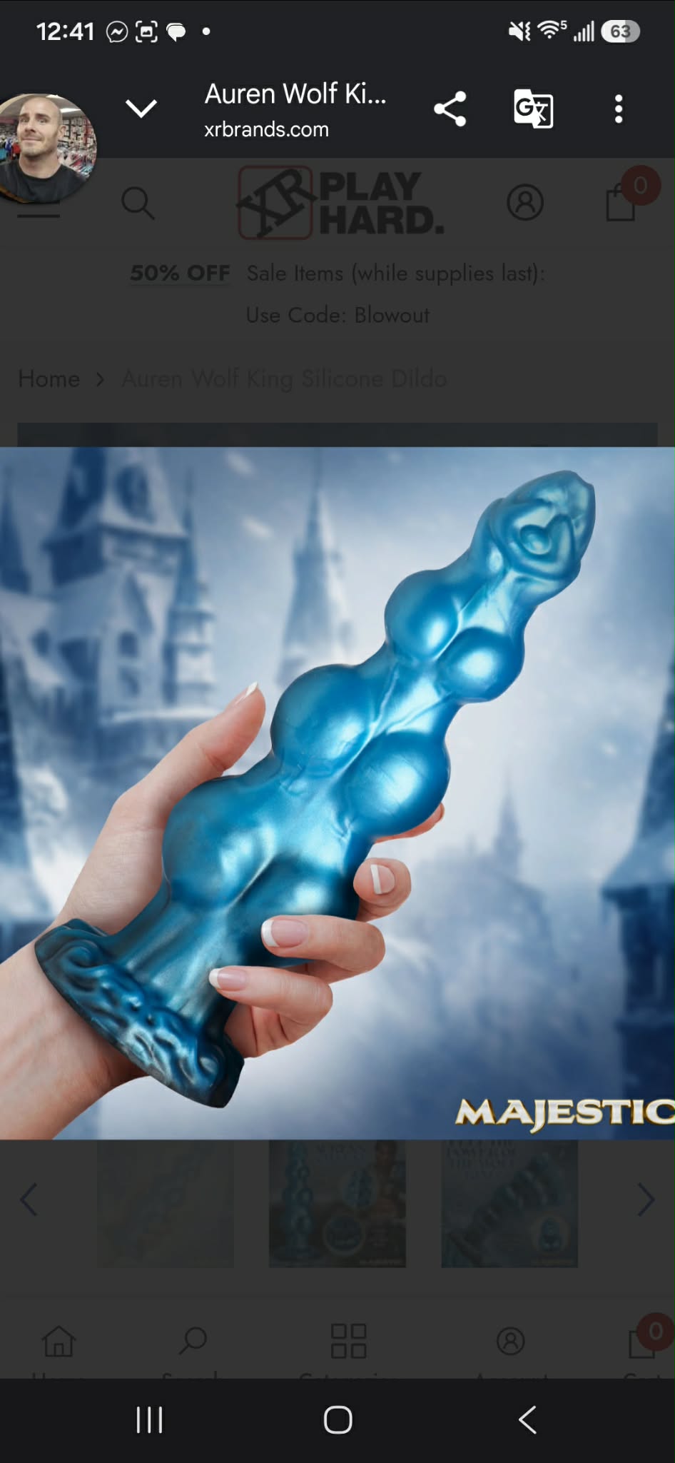 Lauren Wolf King Silicone Dildo