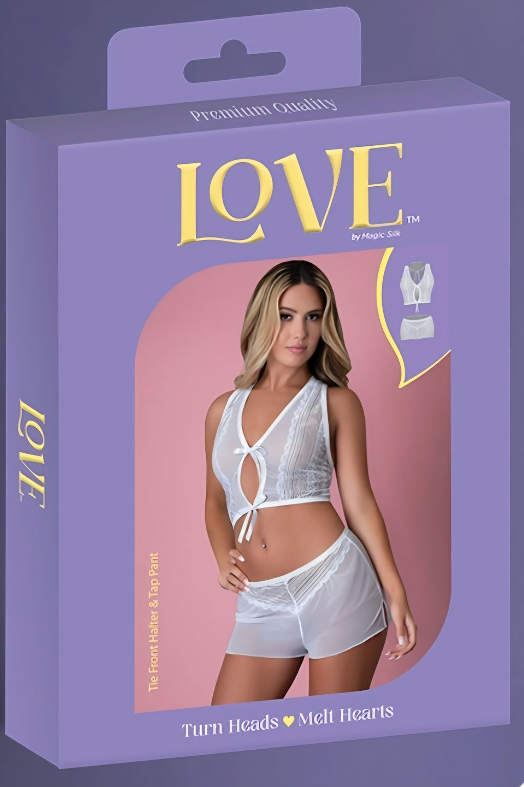 Love Tie Front Halter & Tap Pant